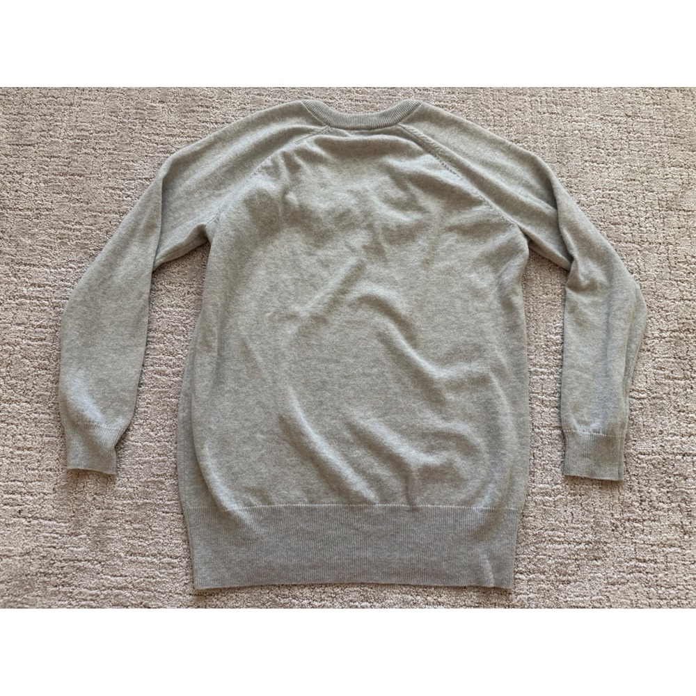 Wilfred Aritzia V-Neck Sweater Women S Grey Wool Cashmere Knit Pullover Luxury - Picture 9 of 9